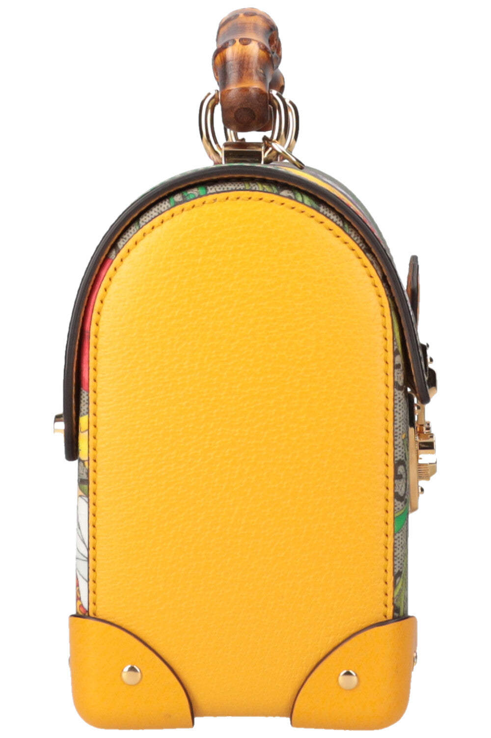 Luxury Gucci Trending 2025 Padlock Bamboo Bag Flora GG