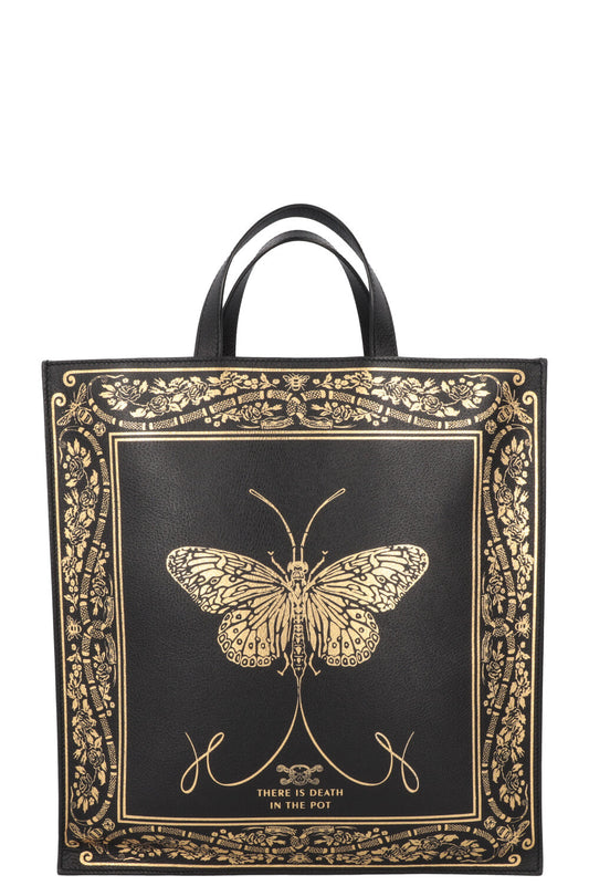Luxury Gucci Trending 2025 Tote Butterfly Convertible Black