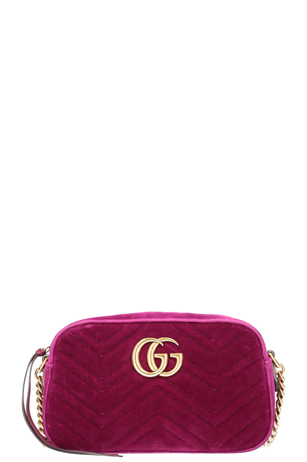 Luxury Gucci Trending 2025 Marmont Camera Bag Velvet Fuchsia