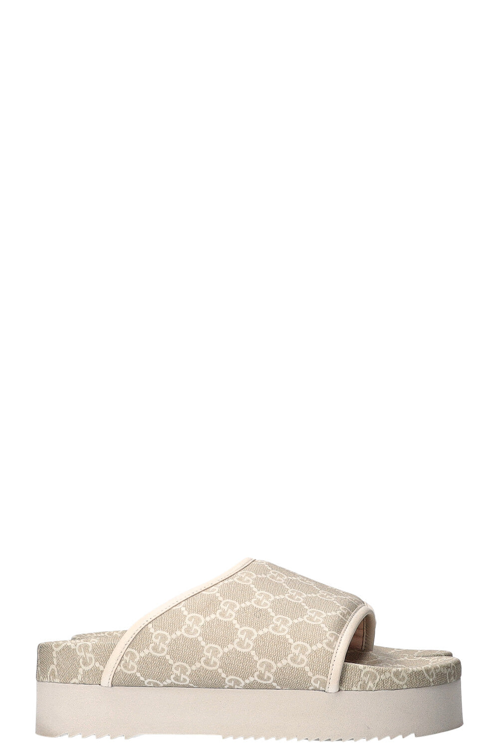 Luxury Gucci Trending 2025 GG Print Open Toe Slides Sand