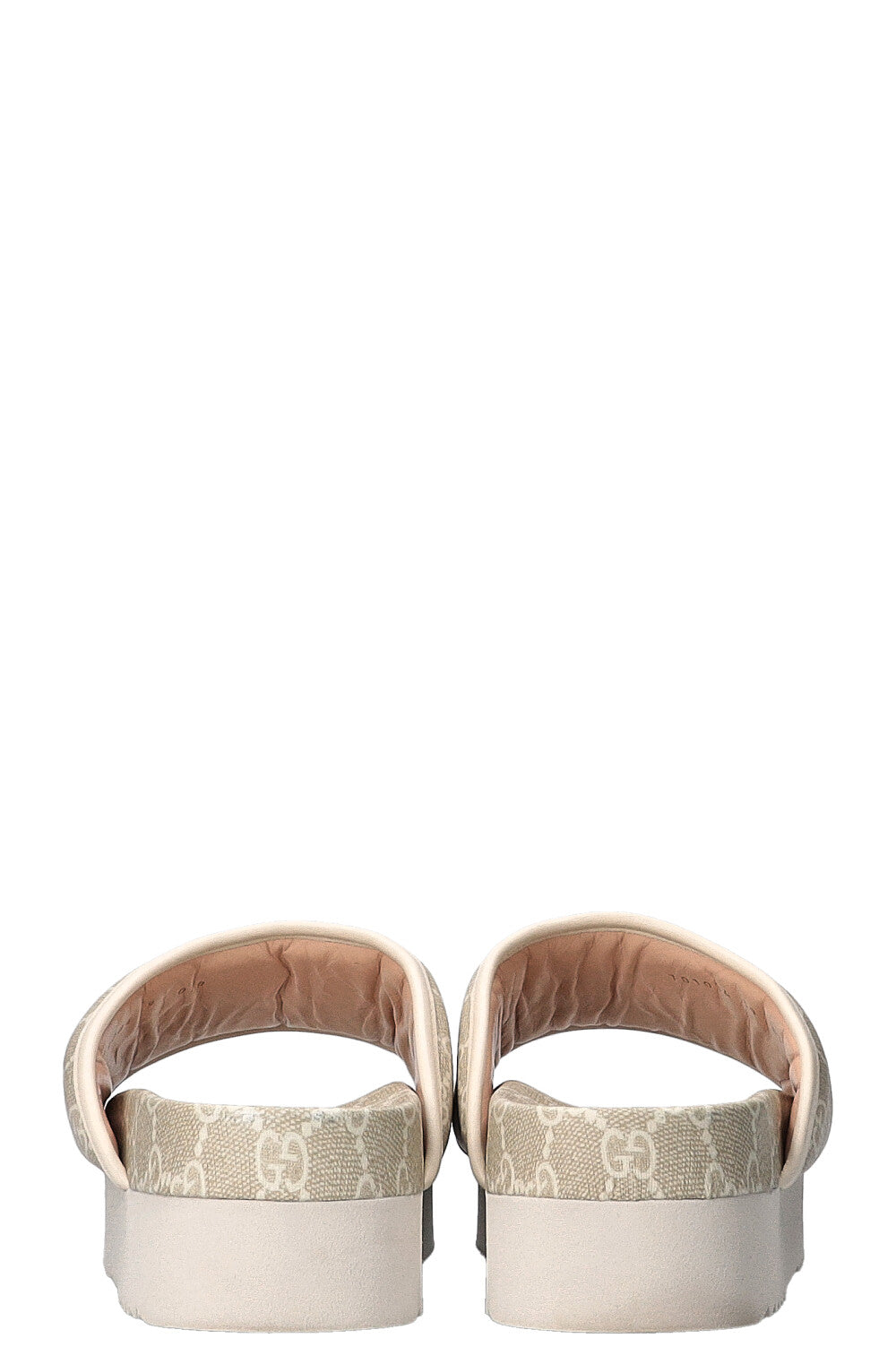 Luxury Gucci Trending 2025 GG Print Open Toe Slides Sand
