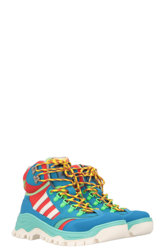 Luxury Gucci Trending 2025 x Adidas Lace Up Neon Hiking Boots