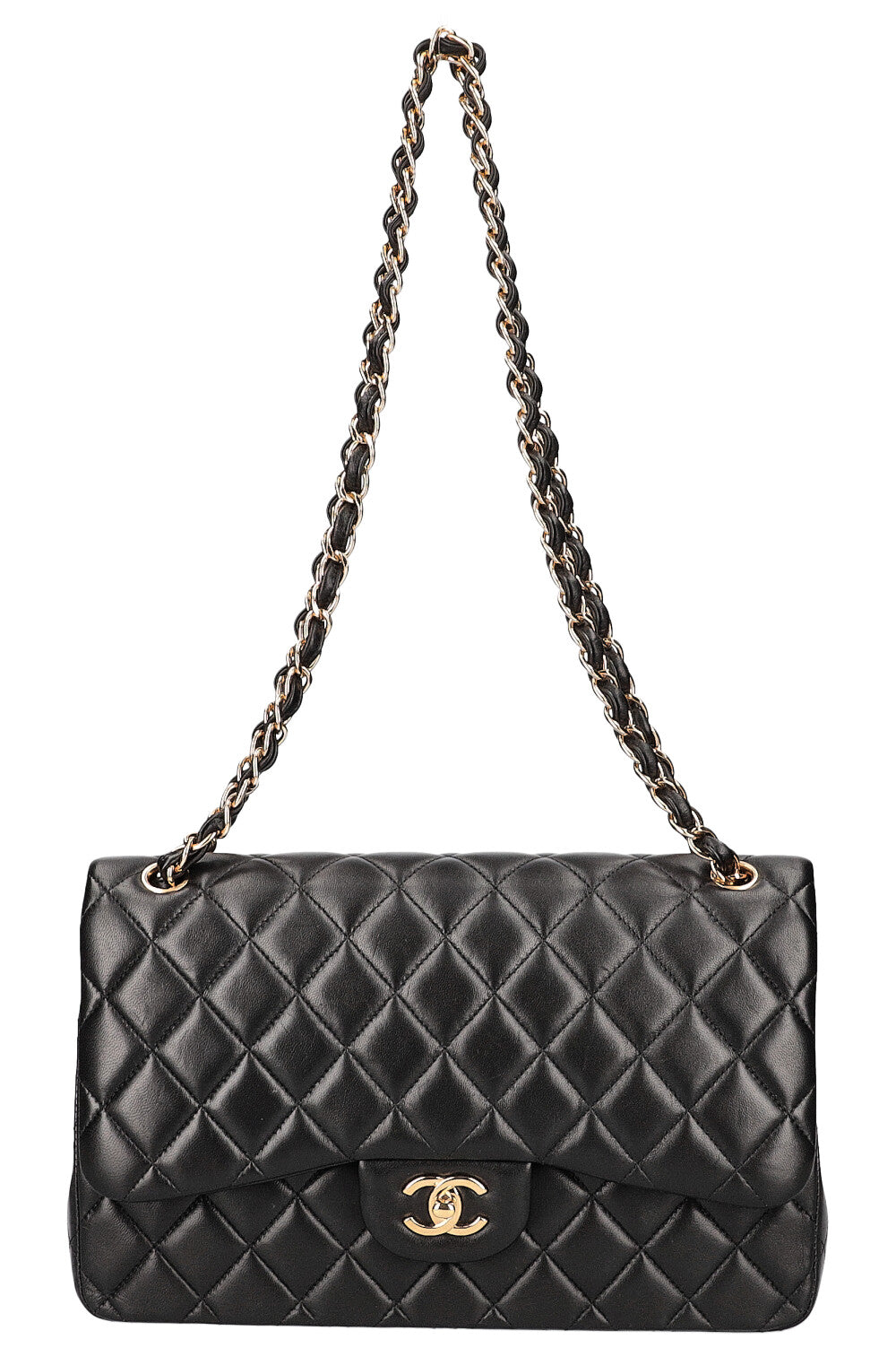 CHANEL Double Flap Bag Large Black 2016-2017