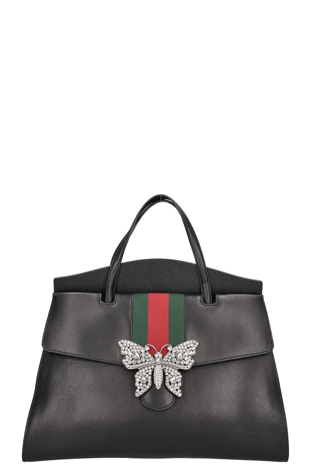 Luxury Gucci Trending 2025 Totem Top Handle Bag Leather Black
