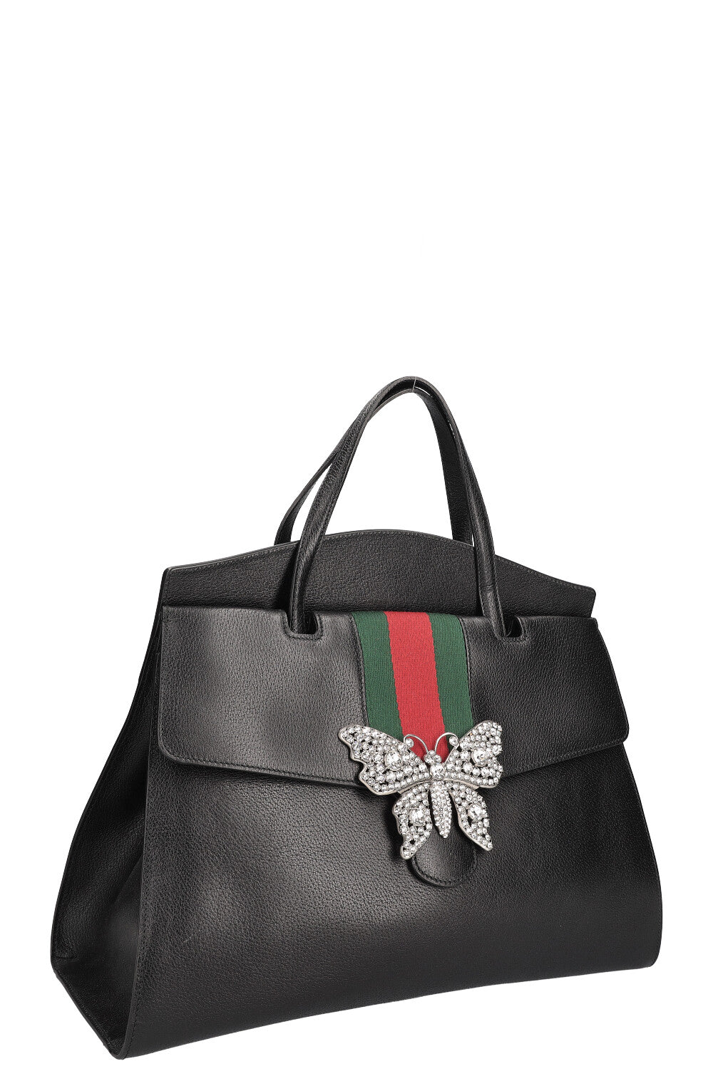 Luxury Gucci Trending 2025 Totem Top Handle Bag Leather Black