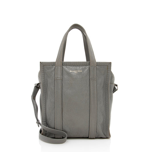Luxury Balenciaga Agneau Bazar XS Shopper Tote (SHF-15908)