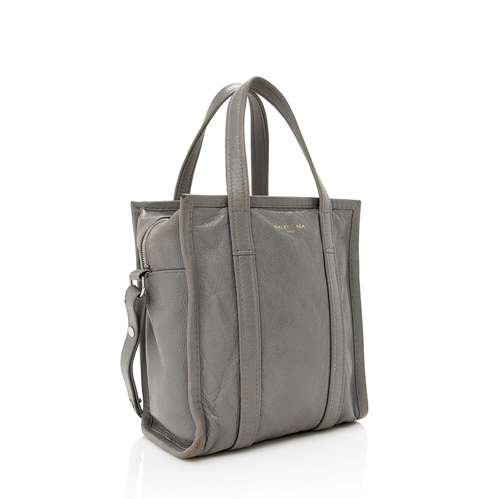 Luxury Balenciaga Agneau Bazar XS Shopper Tote (SHF-15908)
