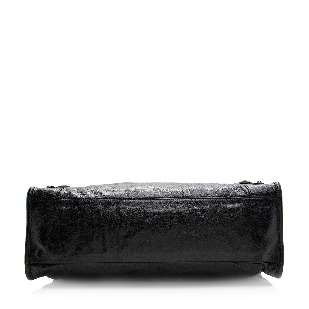 Luxury Balenciaga Agneau Classic City Satchel (SHF-20329)