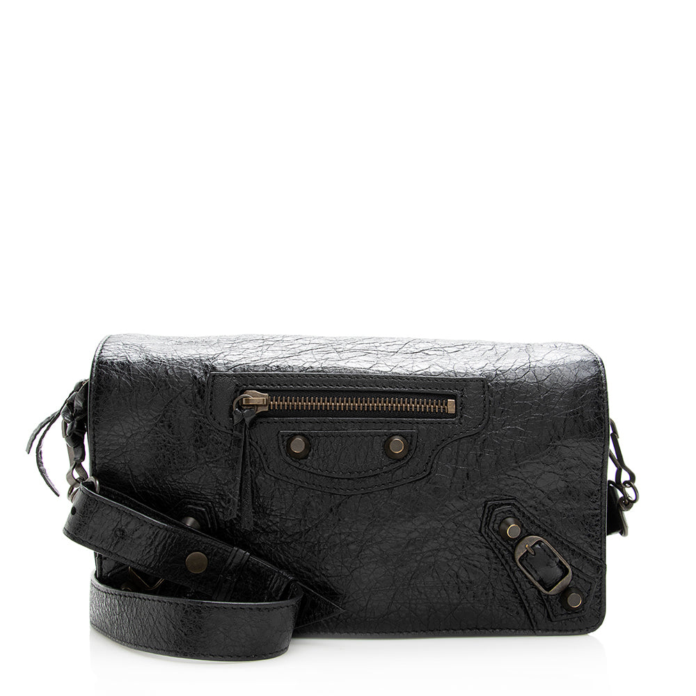 Luxury Balenciaga Agneau Classic Tool Kit Crossbody Bag (SHF-19418)