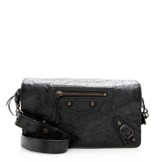 Luxury Balenciaga Agneau Classic Tool Kit Crossbody Bag (SHF-19418)