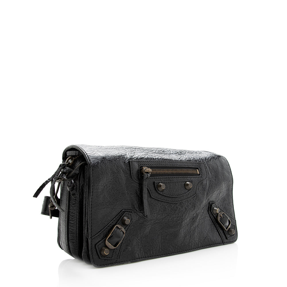 Luxury Balenciaga Agneau Classic Tool Kit Crossbody Bag (SHF-19418)