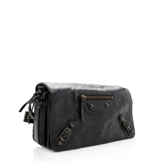 Luxury Balenciaga Agneau Classic Tool Kit Crossbody Bag (SHF-19418)