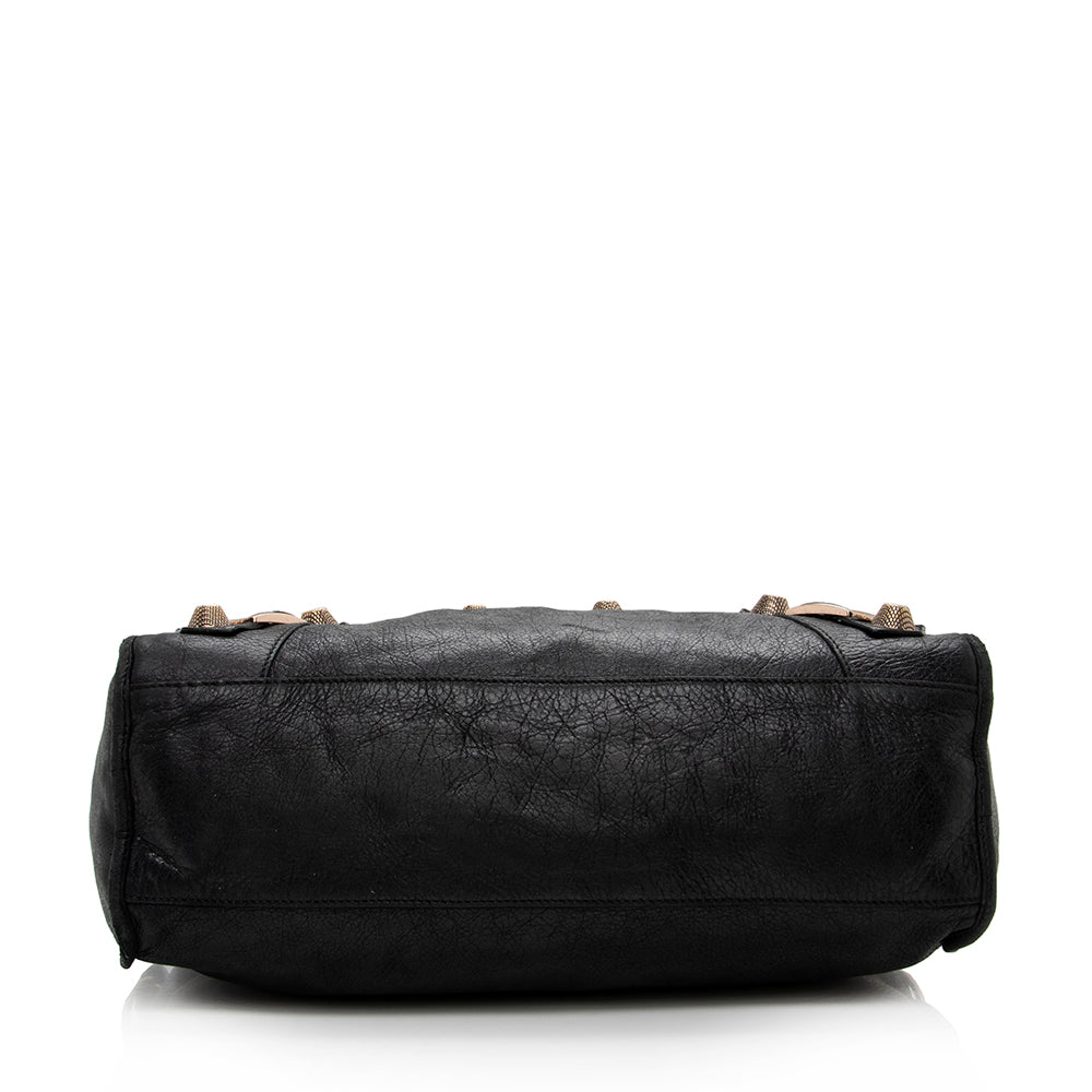 Luxury Balenciaga Agneau Giant 12 City Satchel (SHF-15561)