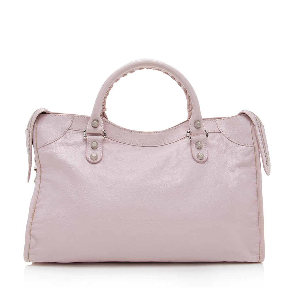 Luxury Balenciaga Agneau Giant 12 City Satchel (SHF-17835)