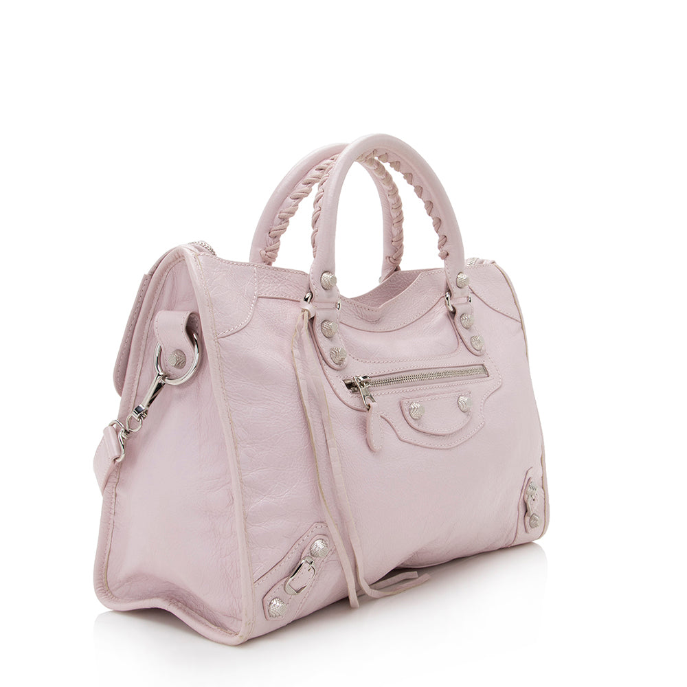 Luxury Balenciaga Agneau Giant 12 City Satchel (SHF-17835)