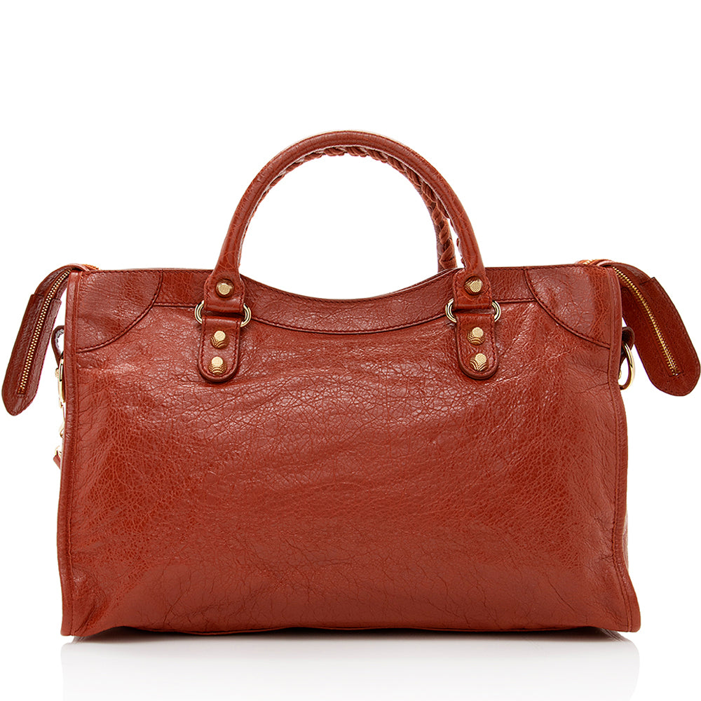 Luxury Balenciaga Agneau Giant 12 City Satchel - FINAL SALE (SHF-18040)