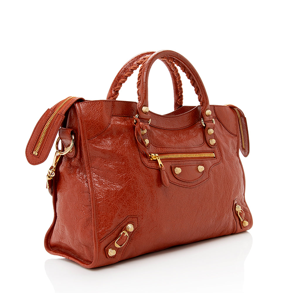 Luxury Balenciaga Agneau Giant 12 City Satchel - FINAL SALE (SHF-18040)