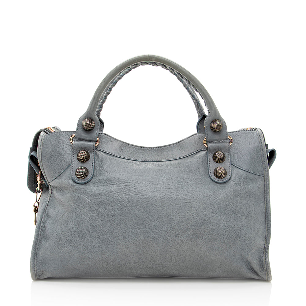 Luxury Balenciaga Agneau Giant 12 City Satchel (SHF-19492)