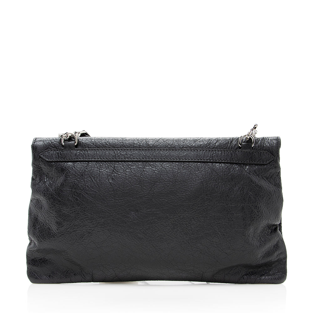 Luxury Balenciaga Agneau Giant 12 Envelope Strap Clutch (SHF-18650)