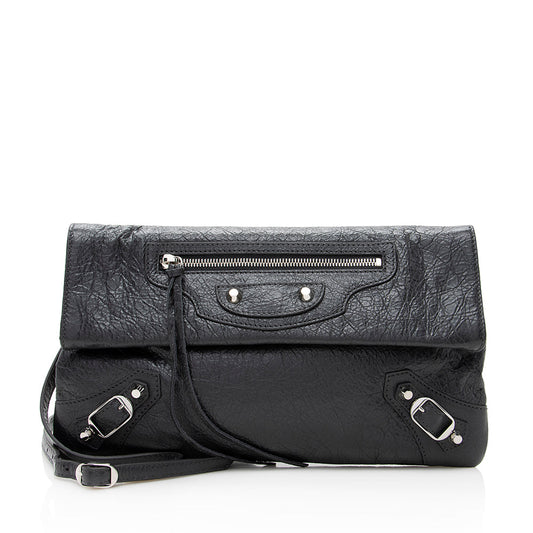 Luxury Balenciaga Agneau Giant 12 Envelope Strap Clutch (SHF-18650)