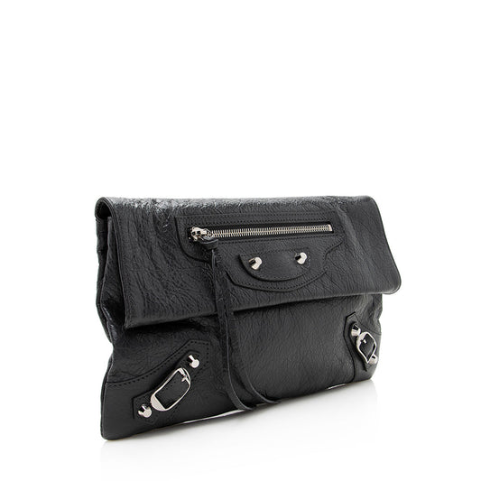 Luxury Balenciaga Agneau Giant 12 Envelope Strap Clutch (SHF-18650)