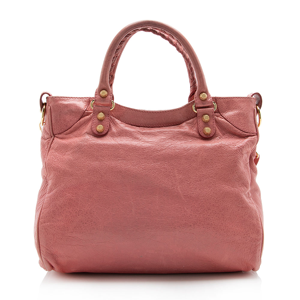 Luxury Balenciaga Agneau Giant 12 Velo Satchel (SHF-13716)