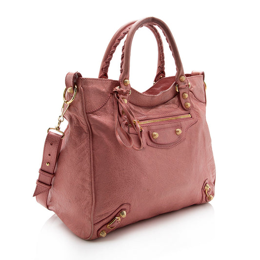 Luxury Balenciaga Agneau Giant 12 Velo Satchel (SHF-13716)