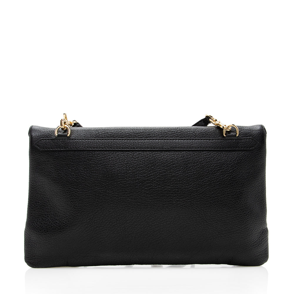 Luxury Balenciaga Agneau Metallic Edge Giant 12 Envelope Strap Clutch (SHF-18649)