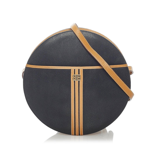Luxury Balenciaga BB Round Leather Crossbody Bag (SHG-31875)