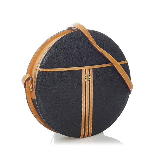 Luxury Balenciaga BB Round Leather Crossbody Bag (SHG-31875)