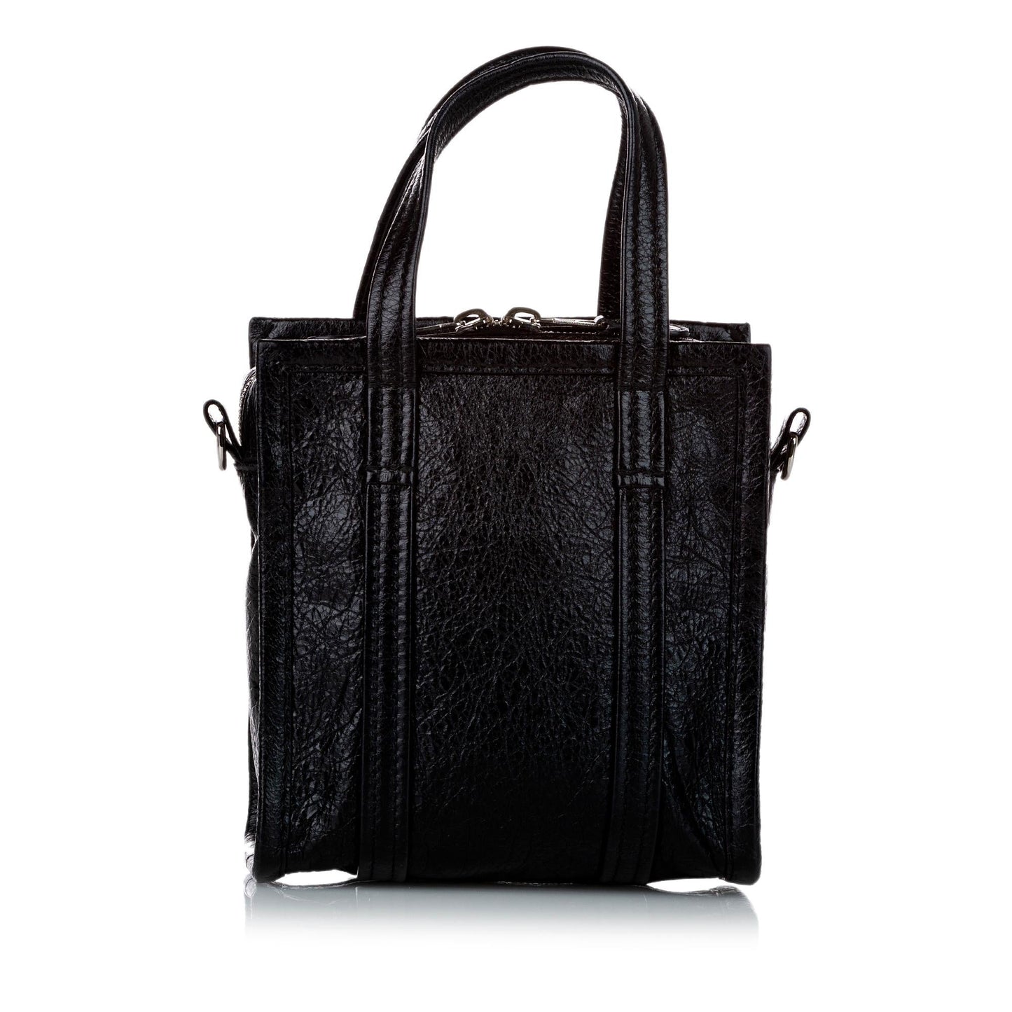 Luxury Balenciaga Bazar Shopper Lambskin Leather Satchel (SHG-30936)