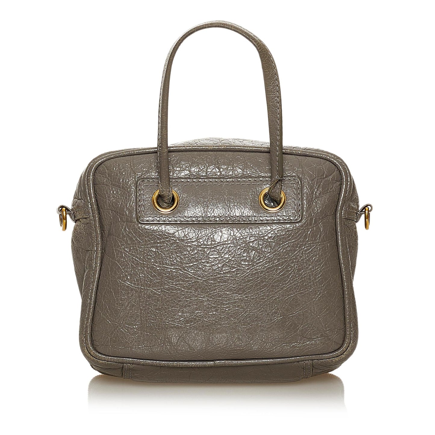 Luxury Balenciaga Blanket Square Leather Satchel (SHG-28814)