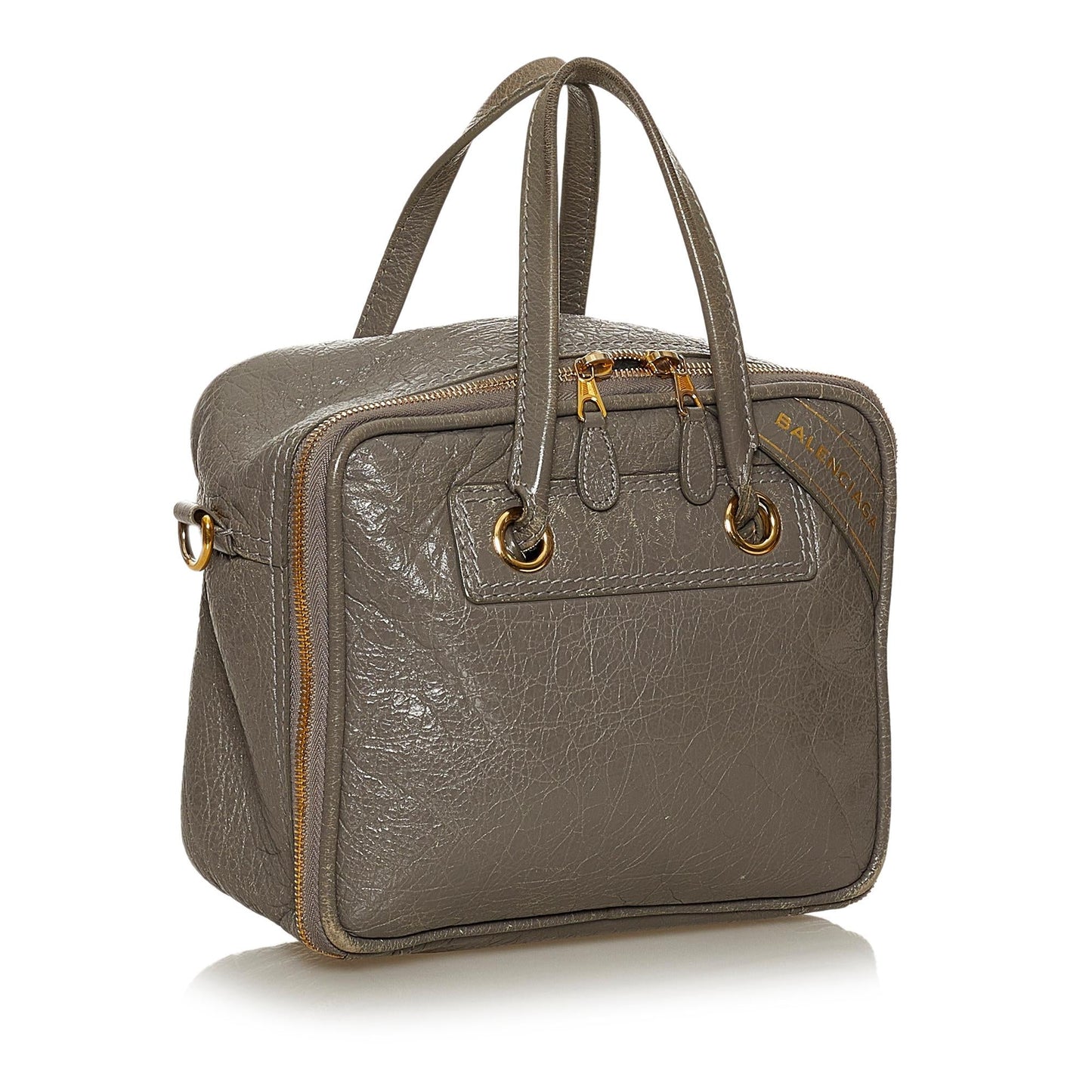 Luxury Balenciaga Blanket Square Leather Satchel (SHG-28814)