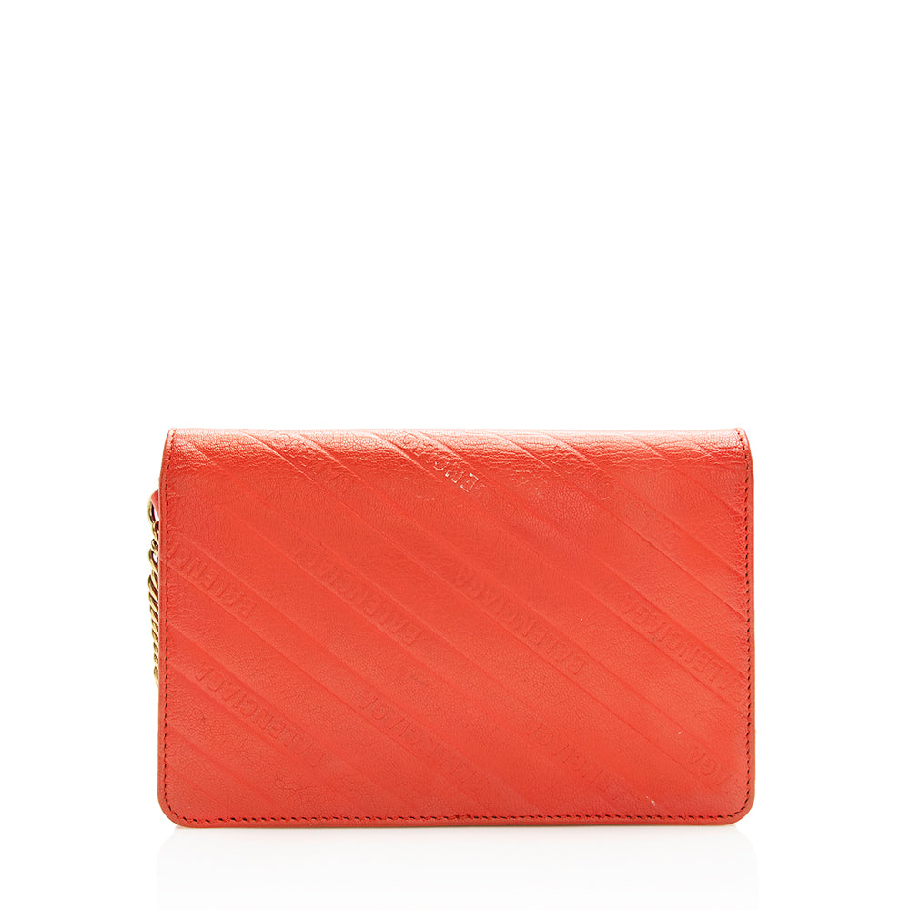 Luxury Balenciaga Calfskin BB Chain Wallet (SHF-20008)