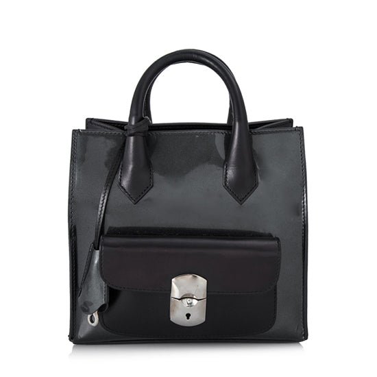 Luxury Balenciaga Calfskin Leather Padlock Mini All Afternoon Tote - FINAL SALE (SHF-10460)