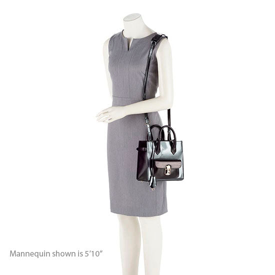 Luxury Balenciaga Calfskin Leather Padlock Mini All Afternoon Tote - FINAL SALE (SHF-10460)