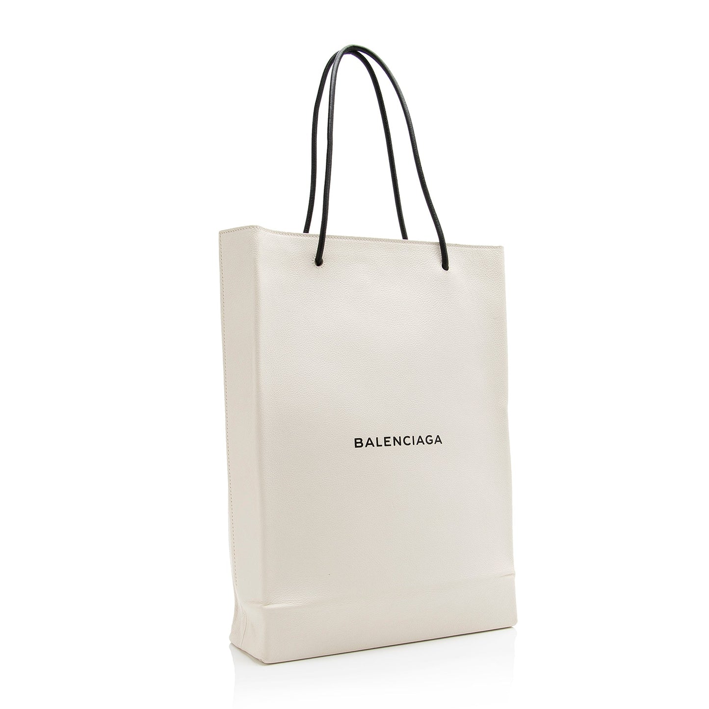 Luxury Balenciaga Calfskin Logo Medium N/S Shopper Tote (SHF-23791)
