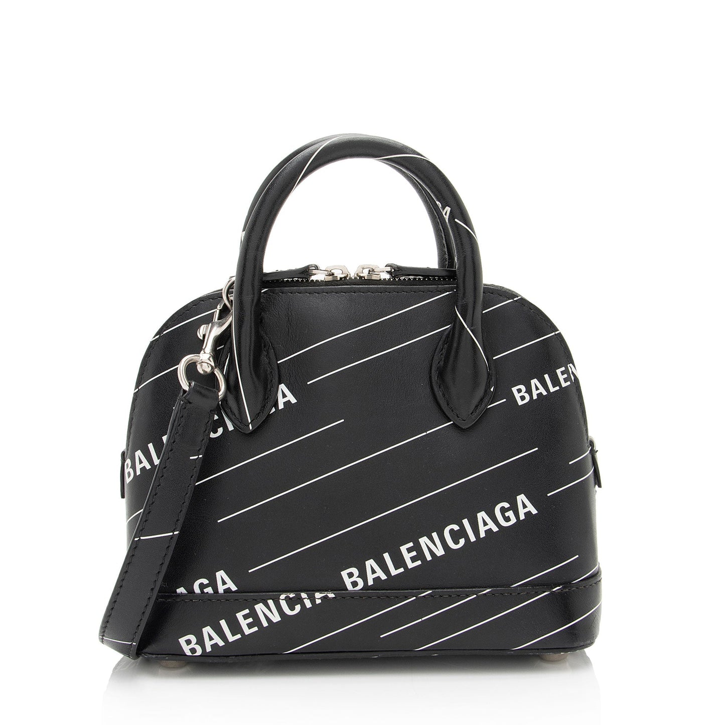 Luxury Balenciaga Calfskin Logo XXS Ville Top Handle (SHF-SiN99o)
