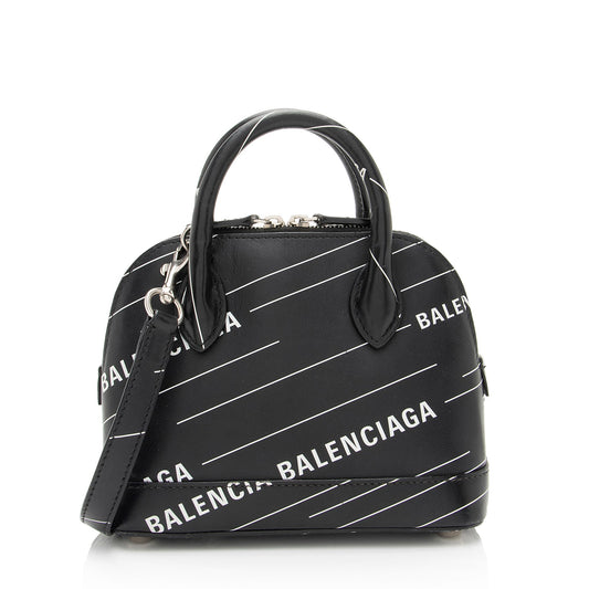 Luxury Balenciaga Calfskin Logo XXS Ville Top Handle (SHF-SiN99o)