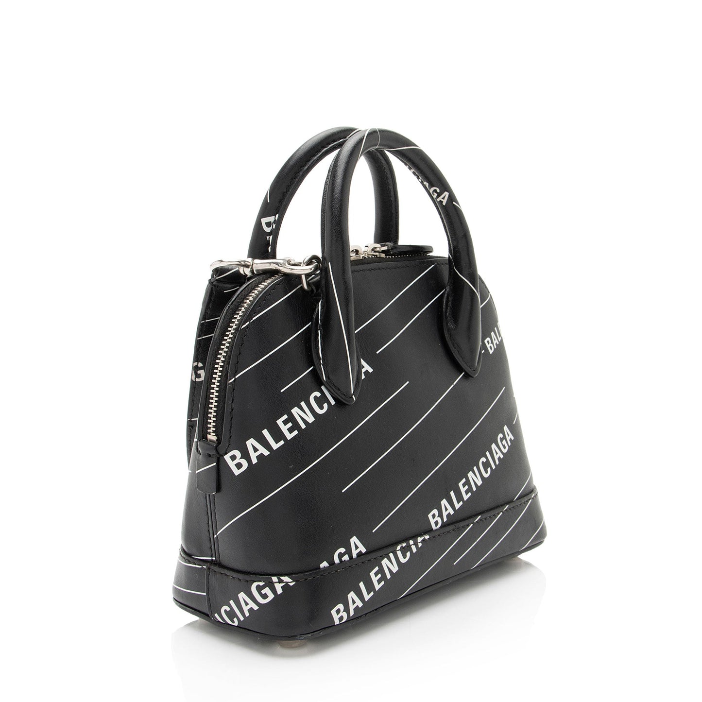 Luxury Balenciaga Calfskin Logo XXS Ville Top Handle (SHF-SiN99o)