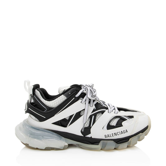 Luxury Balenciaga Calfskin Mesh Track Sneakers - Size 7 / 37 (SHF-r9eohF)