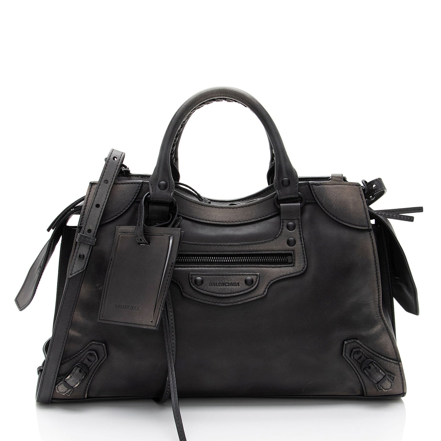 Luxury Balenciaga Grained Calfskin Neo Classic City Satchel (SHF-h4tc1d)