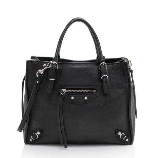 Luxury Balenciaga Calfskin Papier A4 Zip Around Mini Tote (SHF-UJ4lBR)