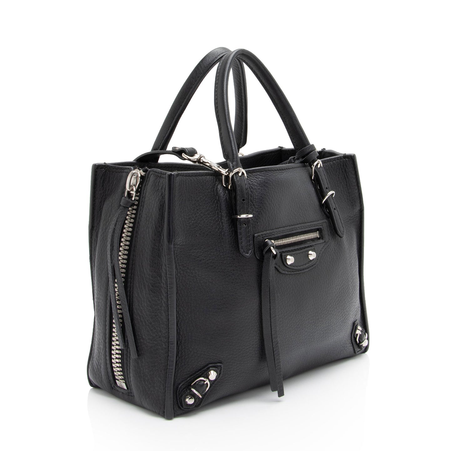 Luxury Balenciaga Calfskin Papier A4 Zip Around Mini Tote (SHF-UJ4lBR)