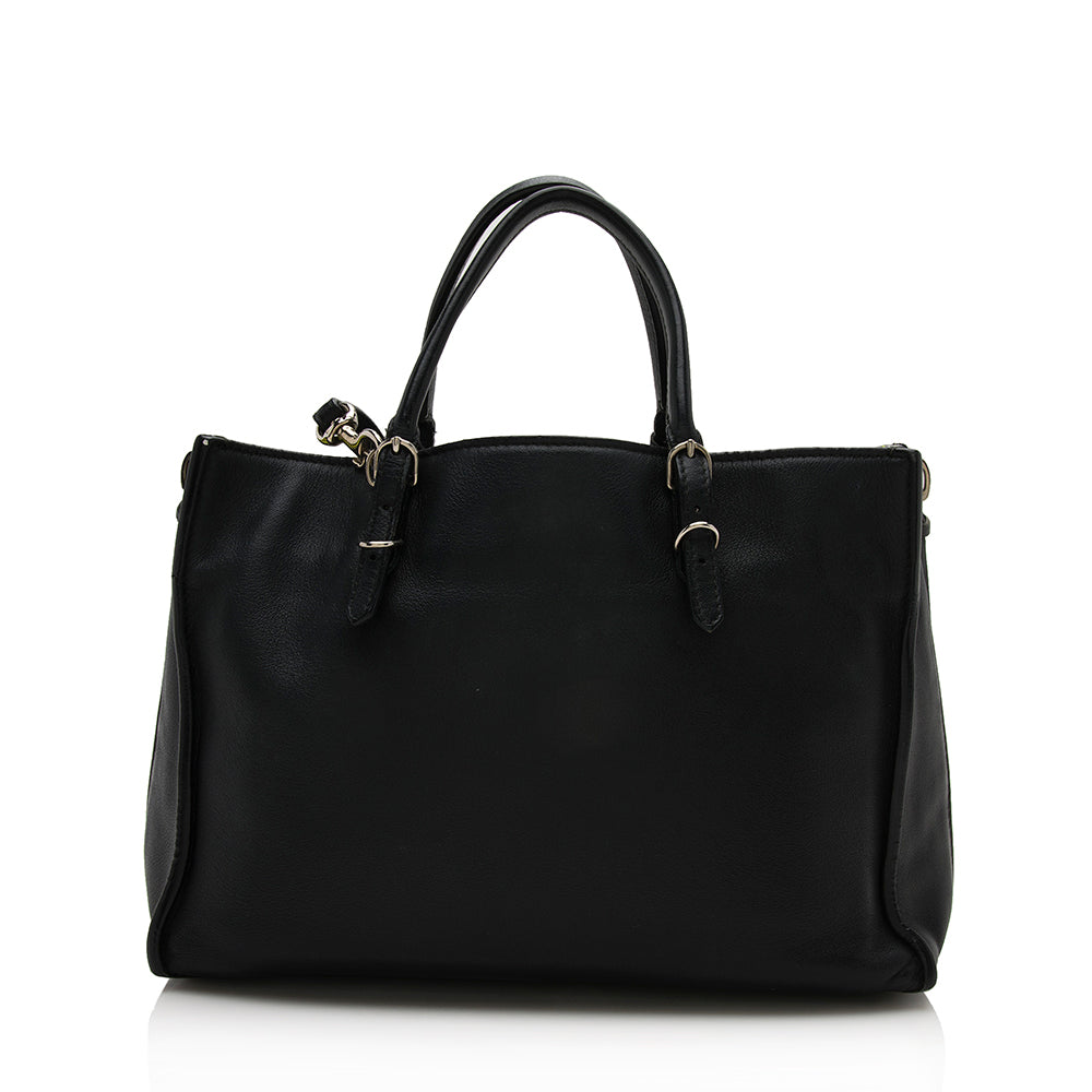 Luxury Balenciaga Calfskin Papier A6 Zip Around Tote - FINAL SALE (SHF-12133)