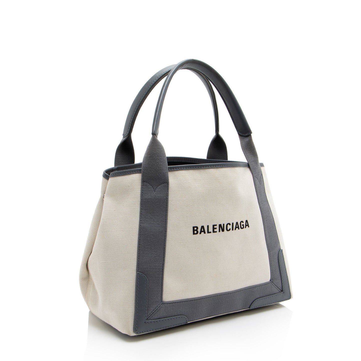 Luxury Balenciaga Canvas Logo Cabas Small Tote (SHF-Hb4Aah)