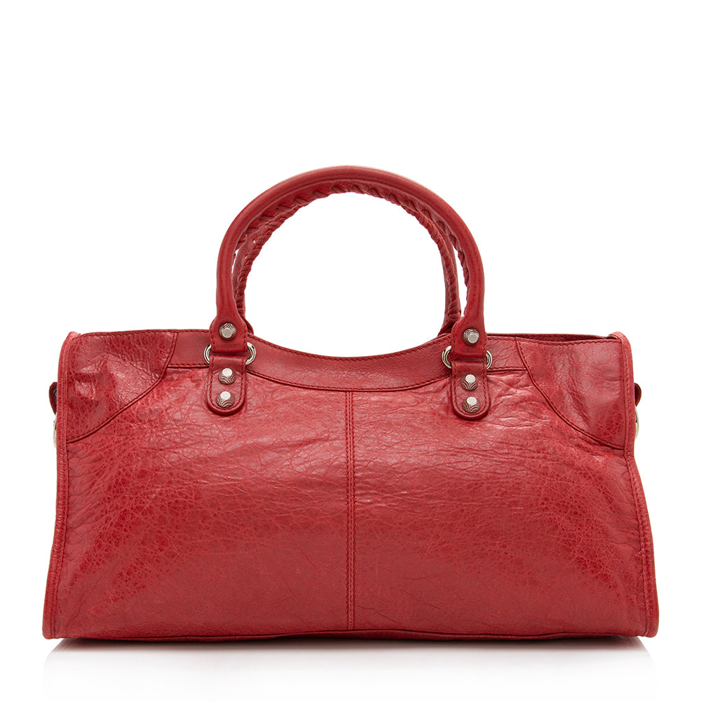Luxury Balenciaga Chevre Giant 12 Part Time Satchel (SHF-13473)
