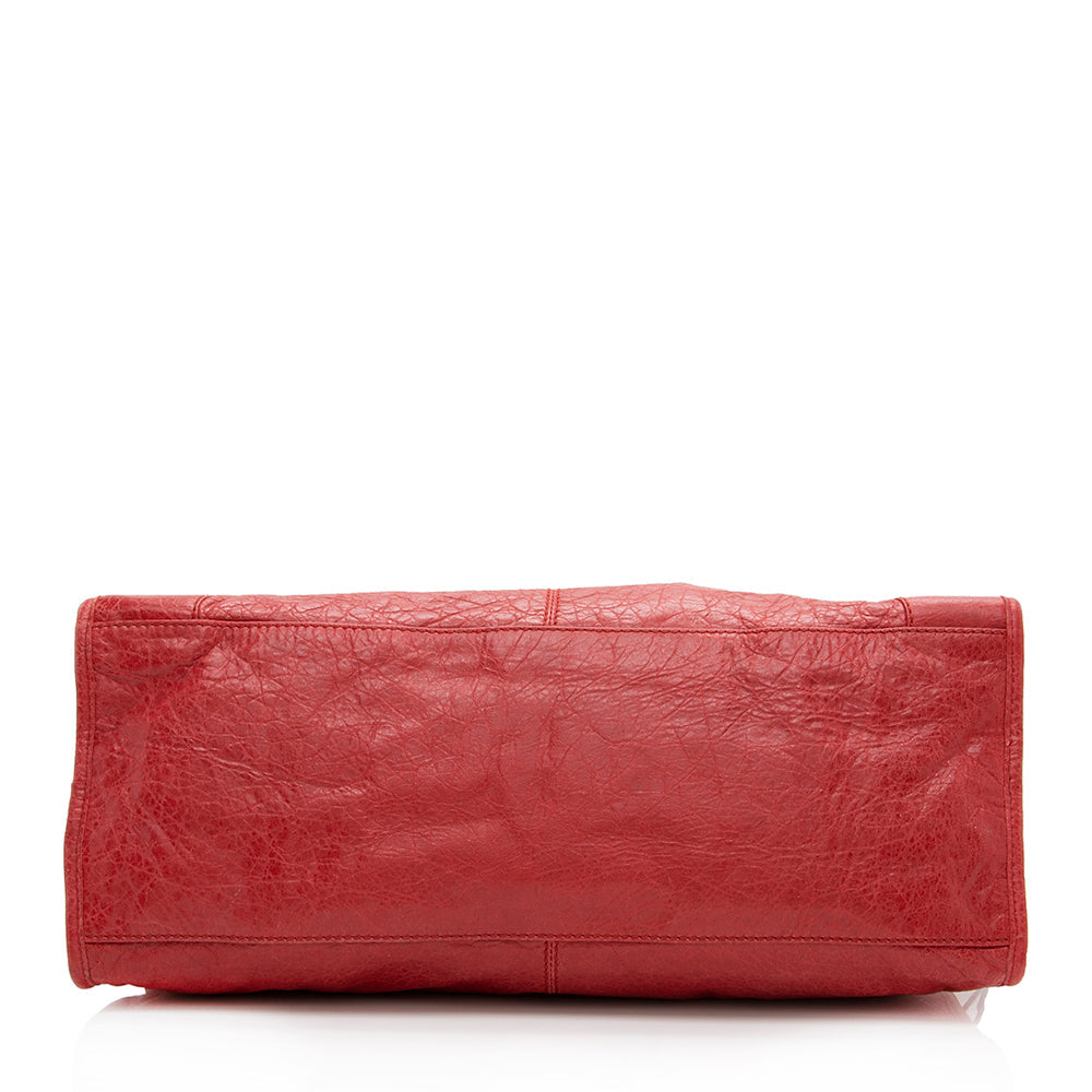 Luxury Balenciaga Chevre Giant 12 Part Time Satchel (SHF-13473)