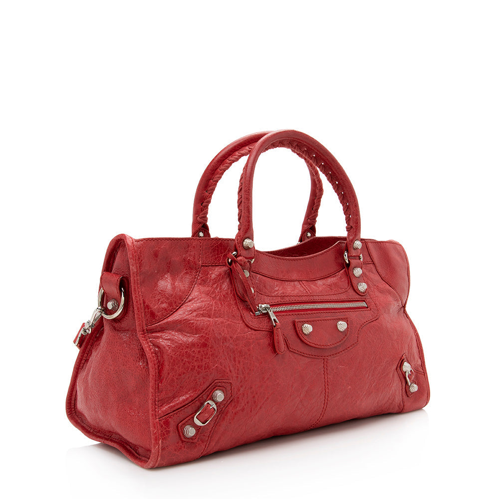 Luxury Balenciaga Chevre Giant 12 Part Time Satchel (SHF-13473)