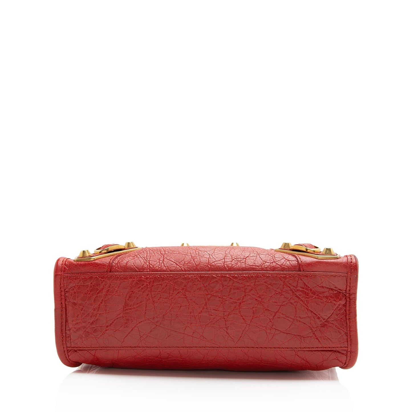 Luxury Balenciaga Chevre Metallic Edge City Mini Satchel (SHF-23034)